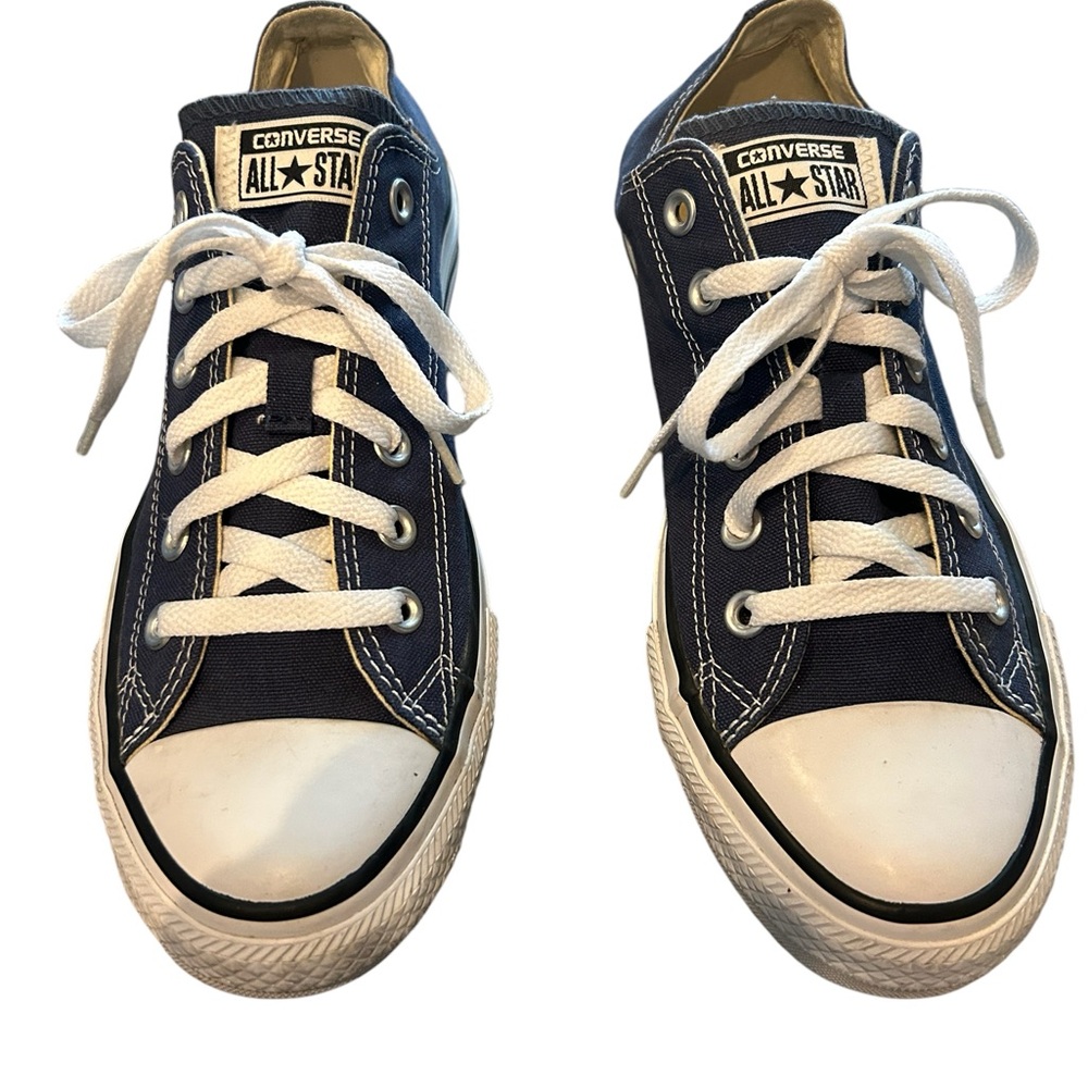 Converse All Star Low Top Sneakers Navy Blue and White